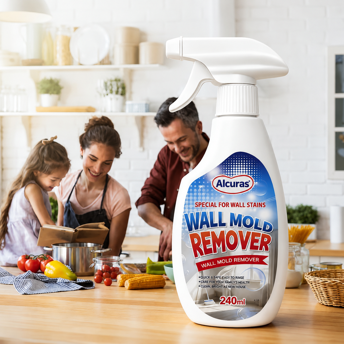 Alcuras® Fast Acting Anti-Mold Wall Cleaner Spray