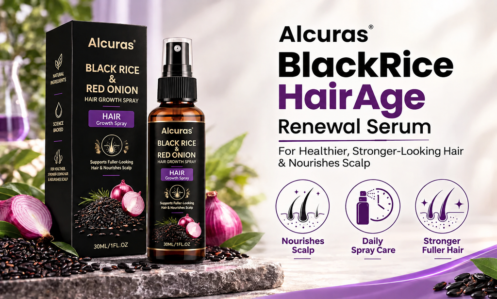 Alcuras® BlackRice HairAge Renewal Serum